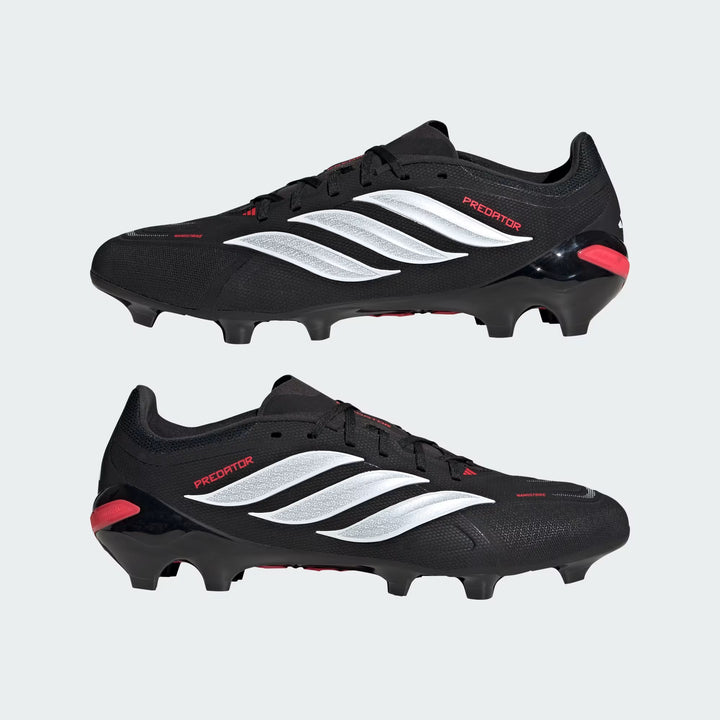 adidas PREDATOR LEAGUE FIRM-GROUND - Core Black/Lucid Red