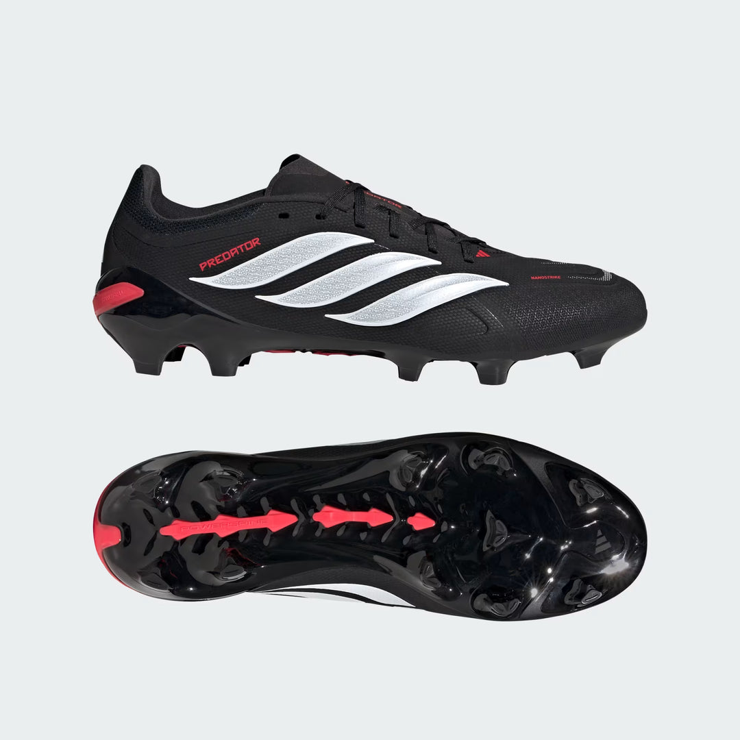 adidas PREDATOR LEAGUE FIRM-GROUND - Core Black/Lucid Red