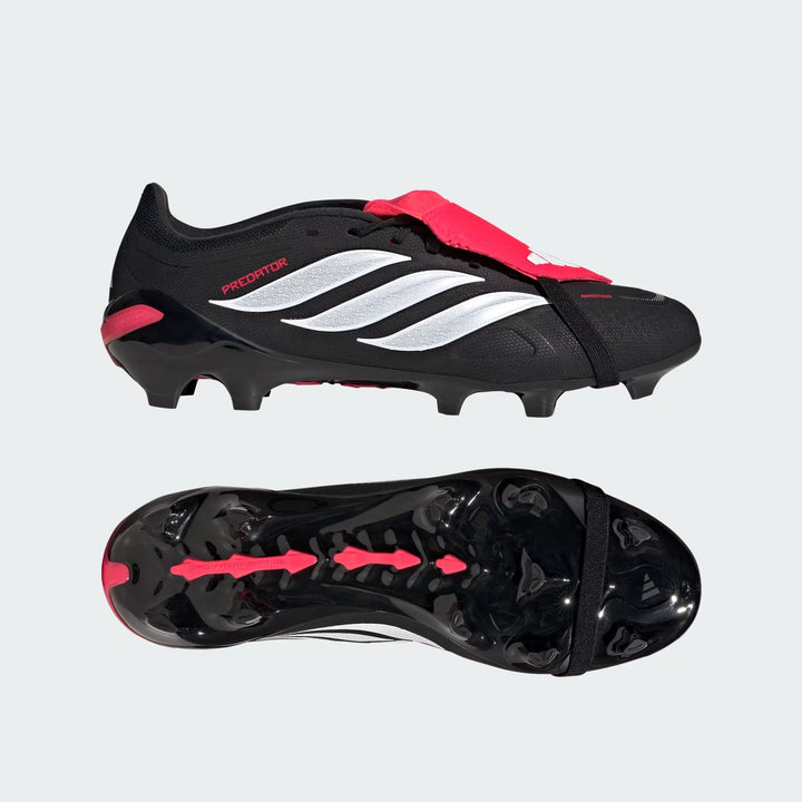 adidas PREDATOR LEAGUE FT FIRM-GROUND - Core Black/Lucid Red