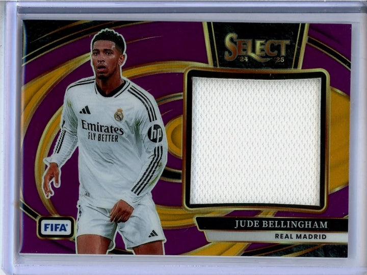 2024-25 PANINI SELECT JUDE BELLINGHAM PATCH PURPLE PRIZM #/49
