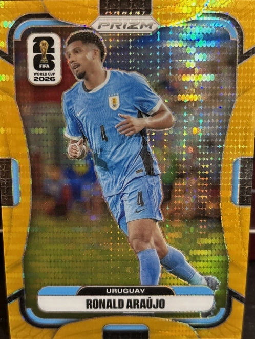 2026 PANINI PRIZM FIFA WORLD CUP GOLD BREAKAWAY RONALD ARAUJO #/10