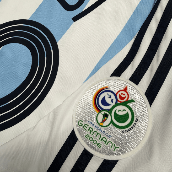 adidas 2006 ARGENTINA REISSUE MESSI WORLD CUP HOME JERSEY