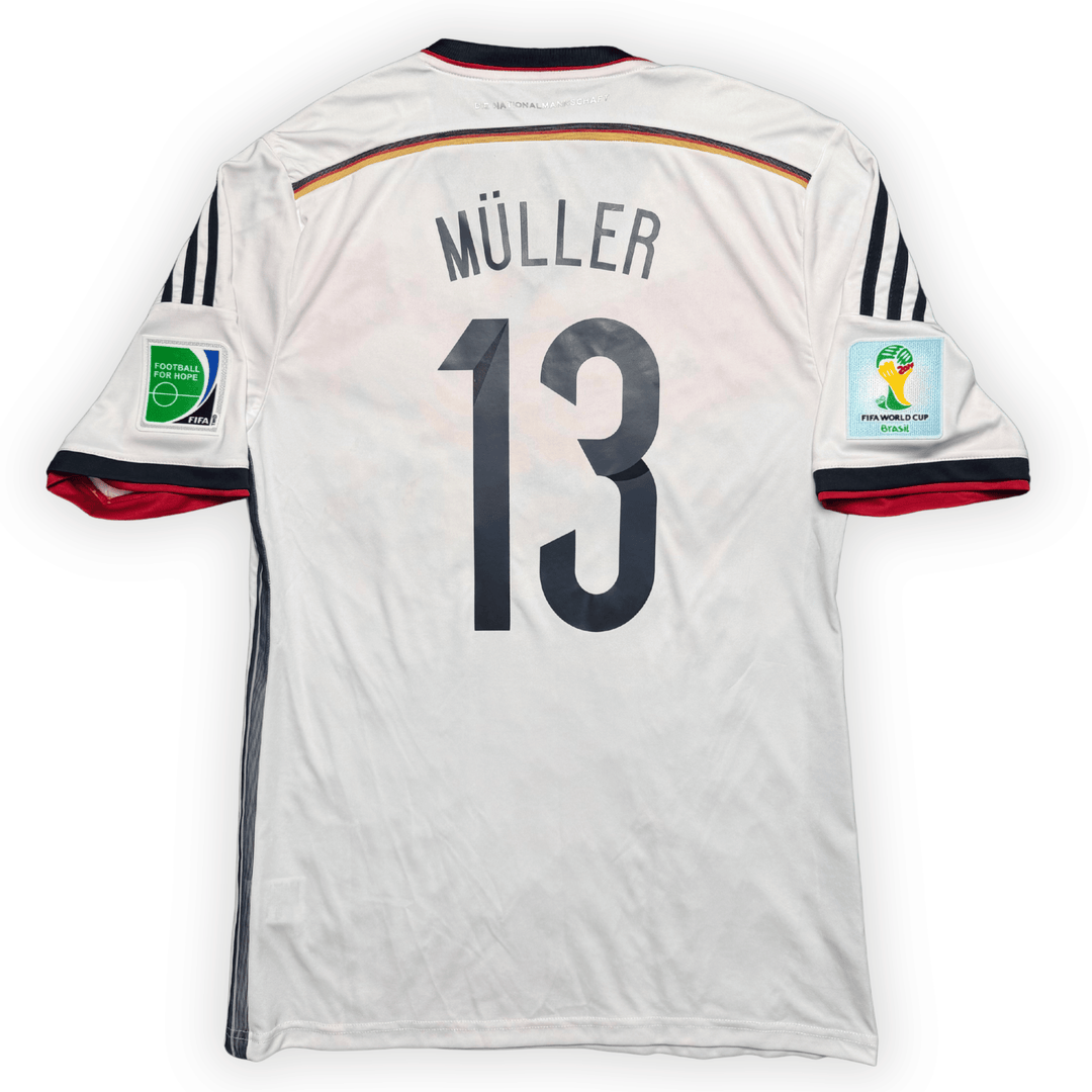 2014 GERMANY HOME WORLD CUP SHIRT MULLER #13 - (L)