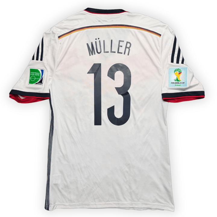 2014 GERMANY HOME WORLD CUP SHIRT MULLER #13 - (L)