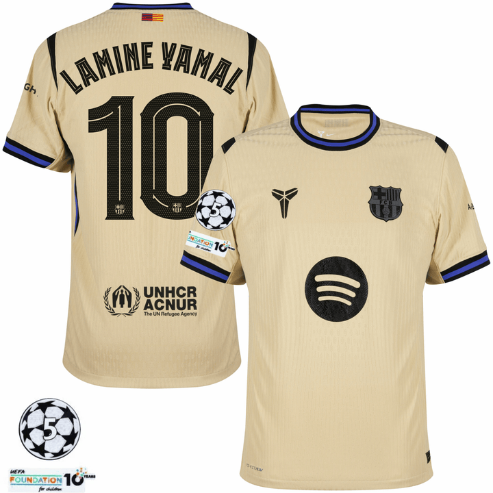 25/26 FC BARCELONA AWAY AUTHENTIC ADV MATCH AWAY LAMINE YAMAL JERSEY (UCL)