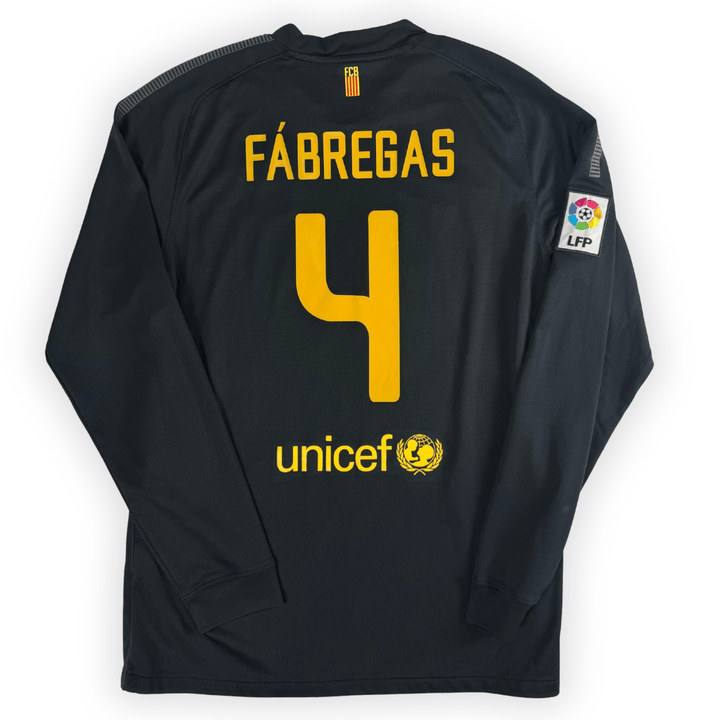 2011-12 FC BARCELONA LA LIGA AWAY L/S SHIRT FABREGAS #4 - (L)