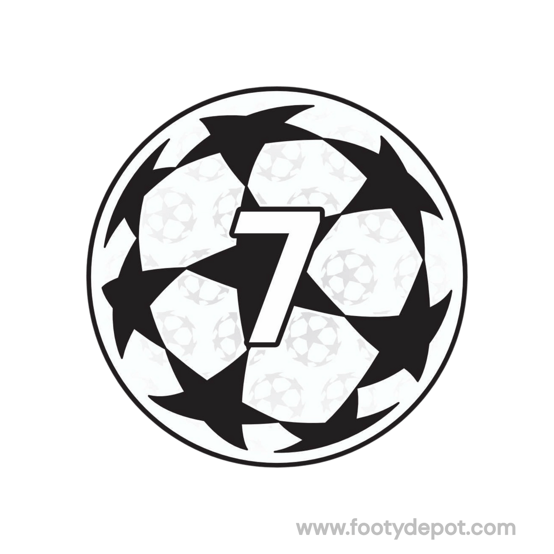 OFFICIAL SPORTING iD UCL STARBALL BADGE OF HONOR 7 PATCH