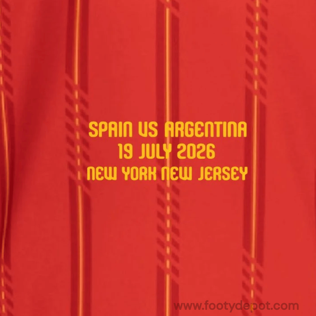 SPAIN vs ARGENTINA 19 JULY 2026 NEW YORK/JERSEY - REPLICA WORLD CUP MATCH TRANSFER (Spain Home)