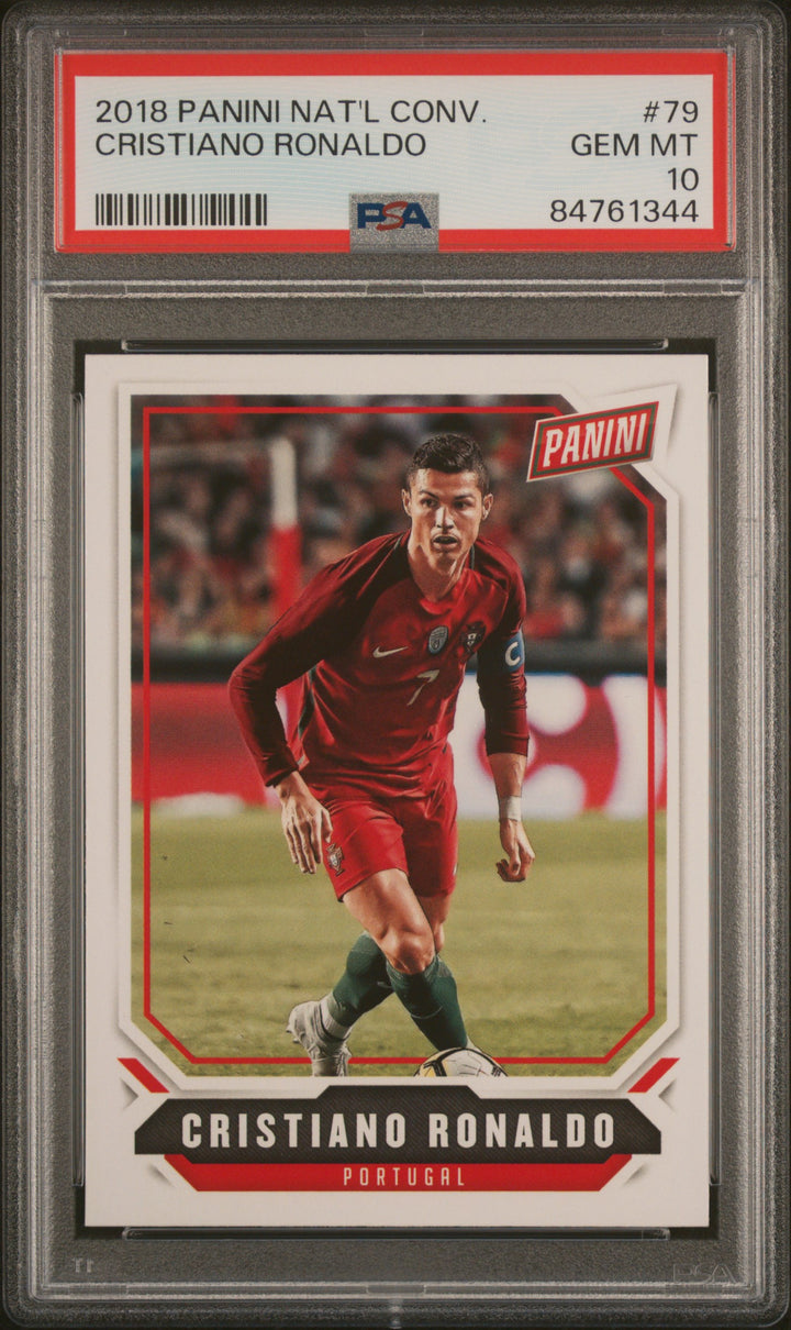2018 PANINI NATIONAL CONVENTION CRISTIANO RONALDO PSA 10