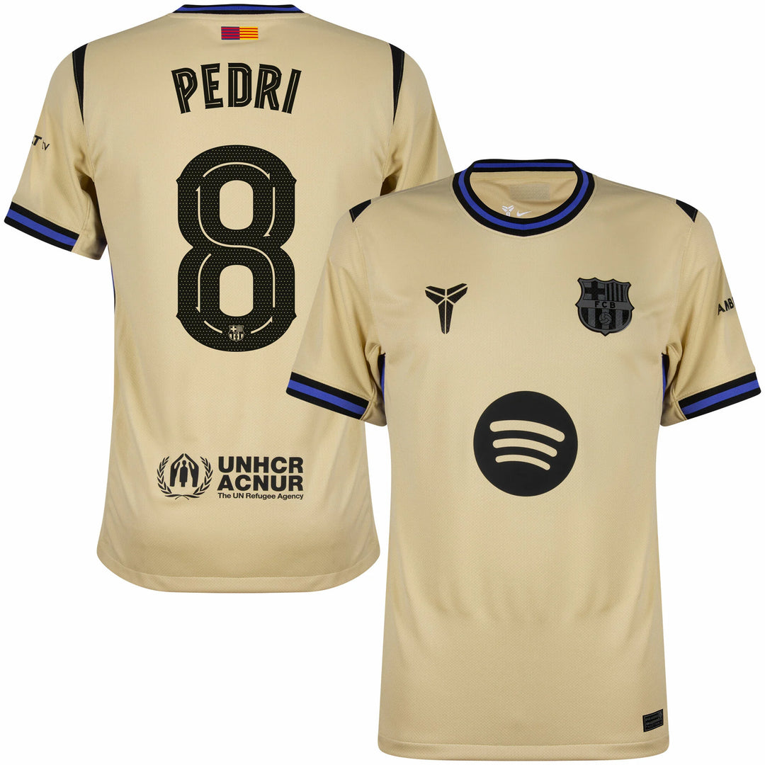 25/26 FC BARCELONA AWAY PEDRI 8 JERSEY