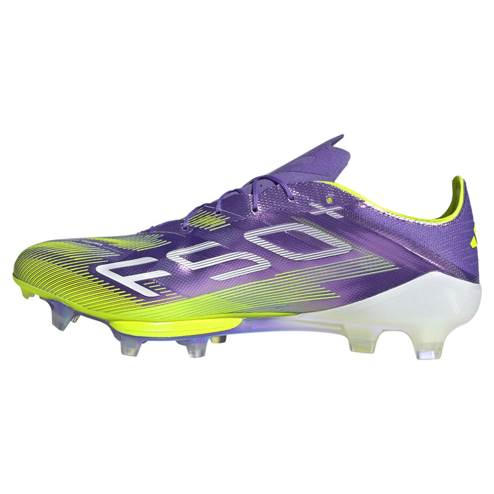adidas F50+ FIRM GROUND - Purple Rush/White/Lucid Lemon