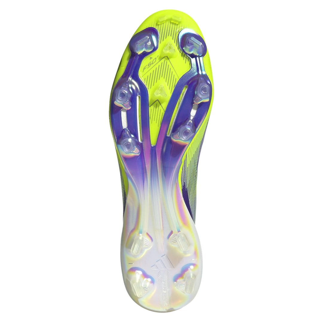 adidas F50+ FIRM GROUND - Purple Rush/White/Lucid Lemon