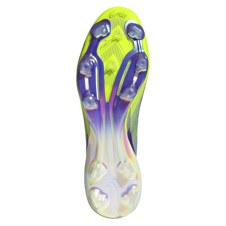 adidas F50+ FIRM GROUND - Purple Rush/White/Lucid Lemon