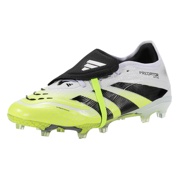 adidas PREDATOR PRO FOLD-OVER TOUNGUE FG - Cloud White / Core Black / Lucid Lemon