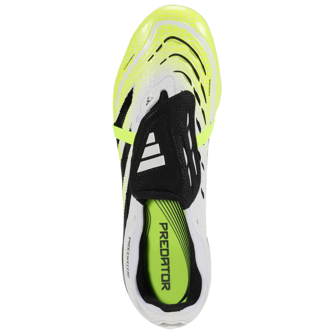 adidas PREDATOR PRO FOLD-OVER TOUNGUE FG - Cloud White / Core Black / Lucid Lemon