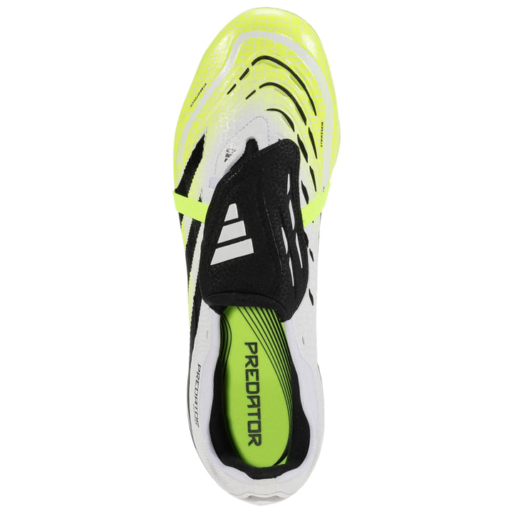 adidas PREDATOR PRO FOLD-OVER TOUNGUE FG - Cloud White / Core Black / Lucid Lemon
