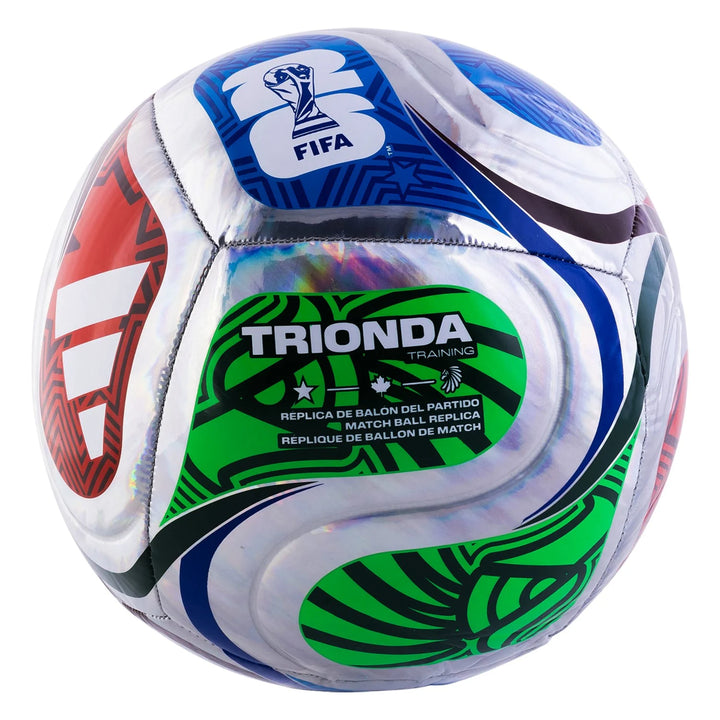 adidas FIFA World Cup 2026™ TRIONDA TRAINING FOIL SOCCER BALL - Blue/Green/Red