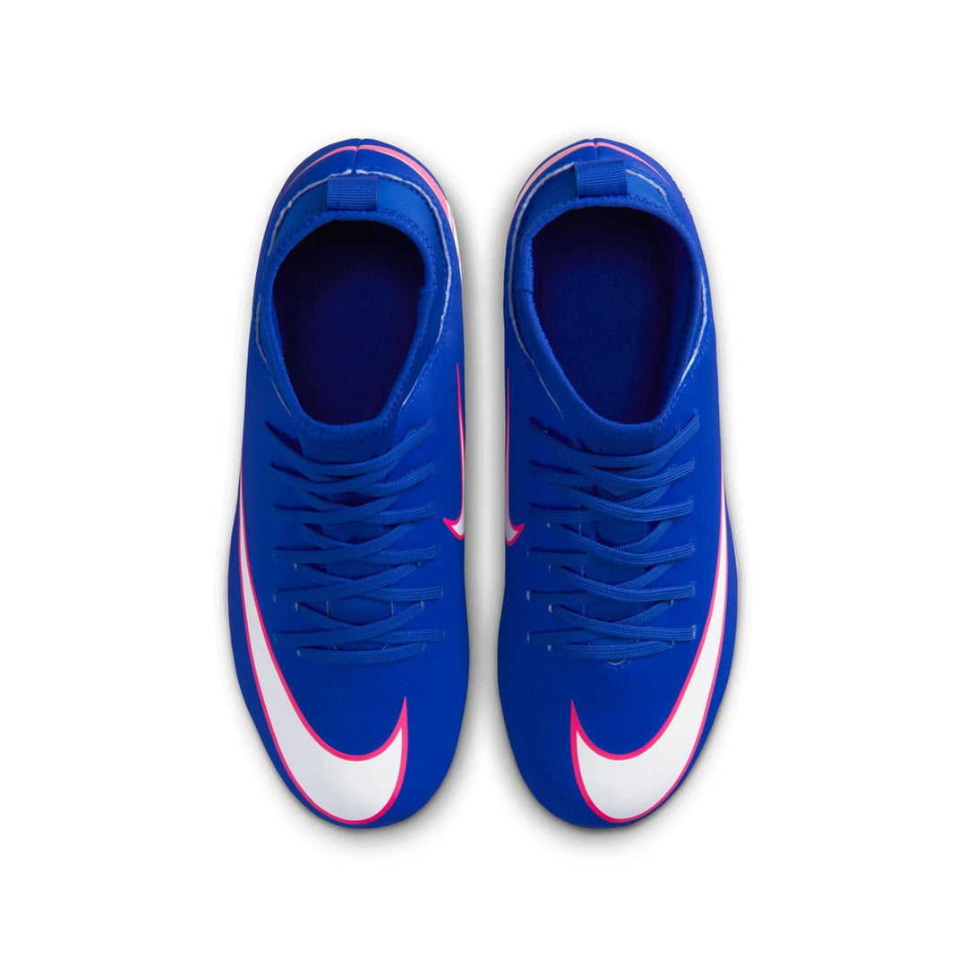 MERCURIAL SUPERFLY 10 CLUB FG/MG JR - Racer Blue/White