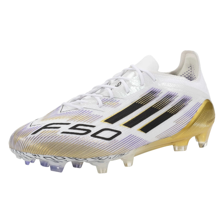 adidas F50 ELITE FG - White/Core Black/Gold Metallic