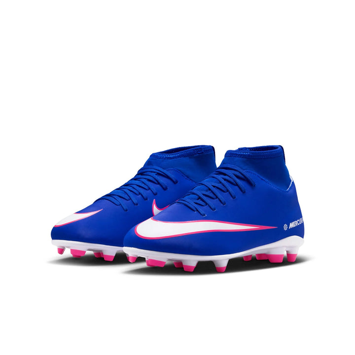 MERCURIAL SUPERFLY 10 CLUB FG/MG JR - Racer Blue/White