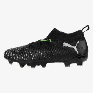 PUMA FUTURE 8 MATCH AG/FG J FG CLEAT - Black/Silver/Green