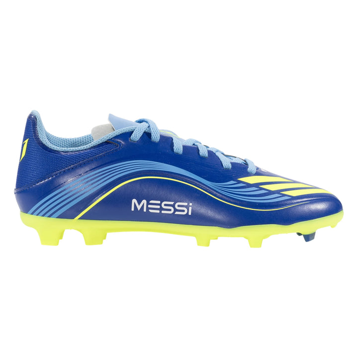 adidas F50 LEAGUE MESSI FG/MG J FG - Royal Blue/Solar Yellow