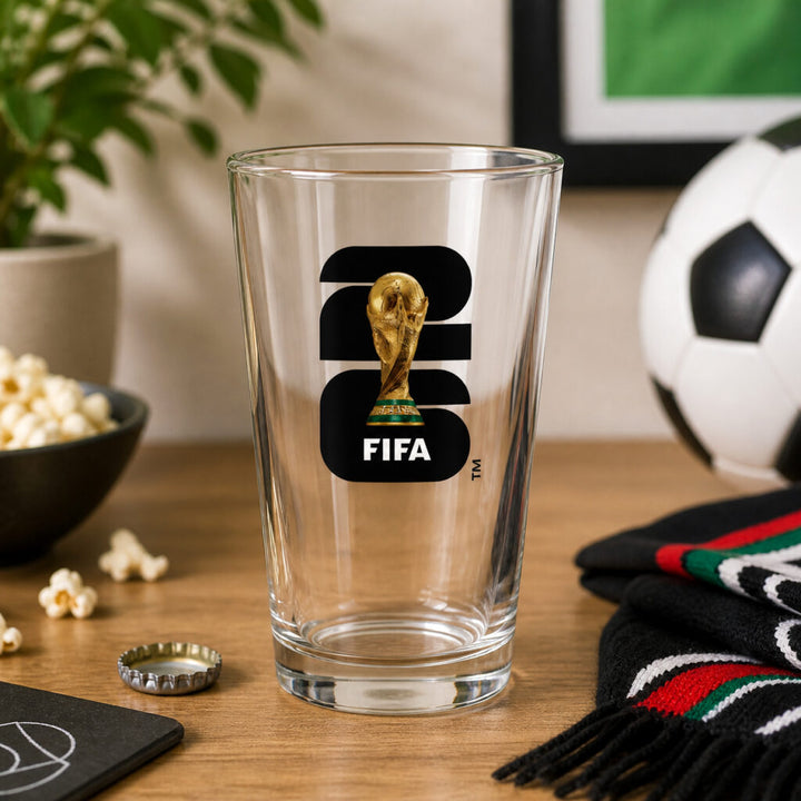 2026 FIFA WORLD CUP – TROPHY LOGO PINT GLASS (16 OZ)