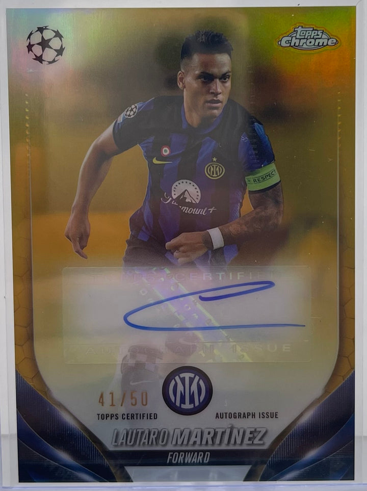 Lautaro Martinez Topps Chrome 23/24 Auto #41/50  CA-LT