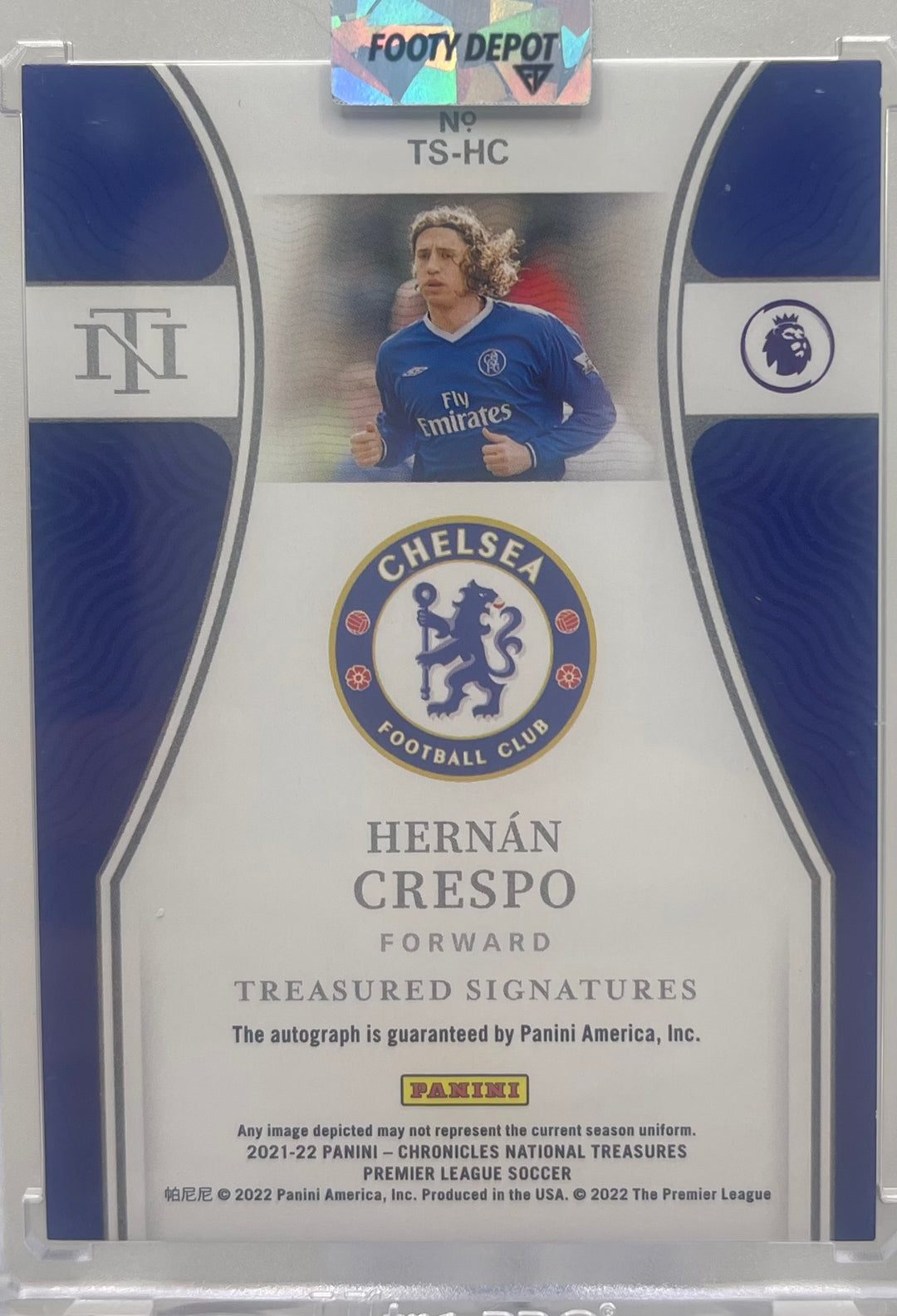 21/22 Panini Treasured Signatures Hernan Crespo Auto #10/39