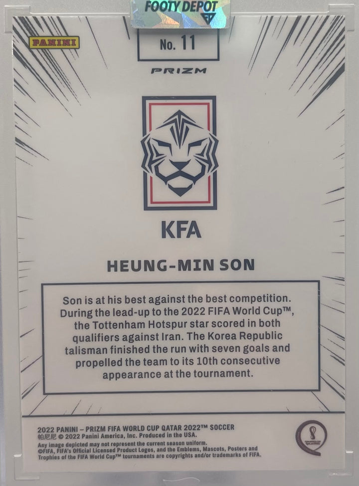 2022 Panini Prizm FIFA World Cup Qatar Heung-Min Son #11 Manga Case Hit SSP