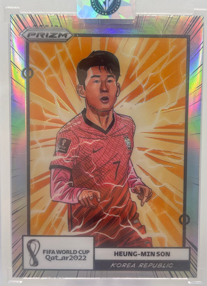 2022 Panini Prizm FIFA World Cup Qatar Heung-Min Son #11 Manga Case Hit SSP