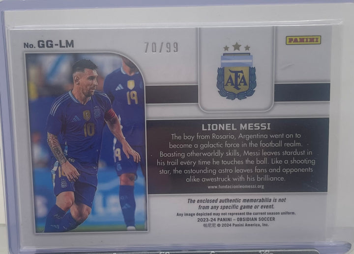 23/24 Obsidian Galaxy Gear Lio Messi Patch #70/99  #GG-LM