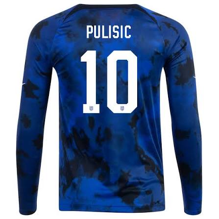 2022 MEN'S USA USMNT AWAY JERSEY LONG SLEEVE - PULISIC JERSEY