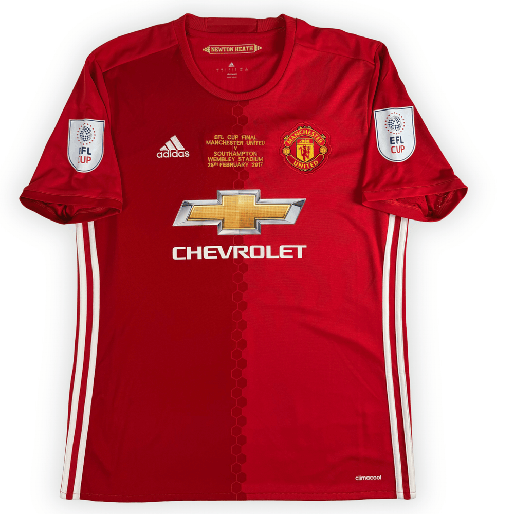 2016 MANCHESTER UNITED EFL CUP FINAL HOME SHIRT IBRAHIMOVIC # - (L) - Back