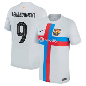 22/23 FC BARCELONA THIRD LEWANDOWKSI 9 JERSEY