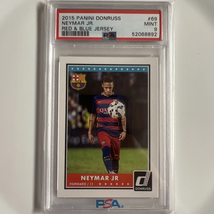 2015 PANINI DONRUSS #69 NEYMAR JR. - PSA 9