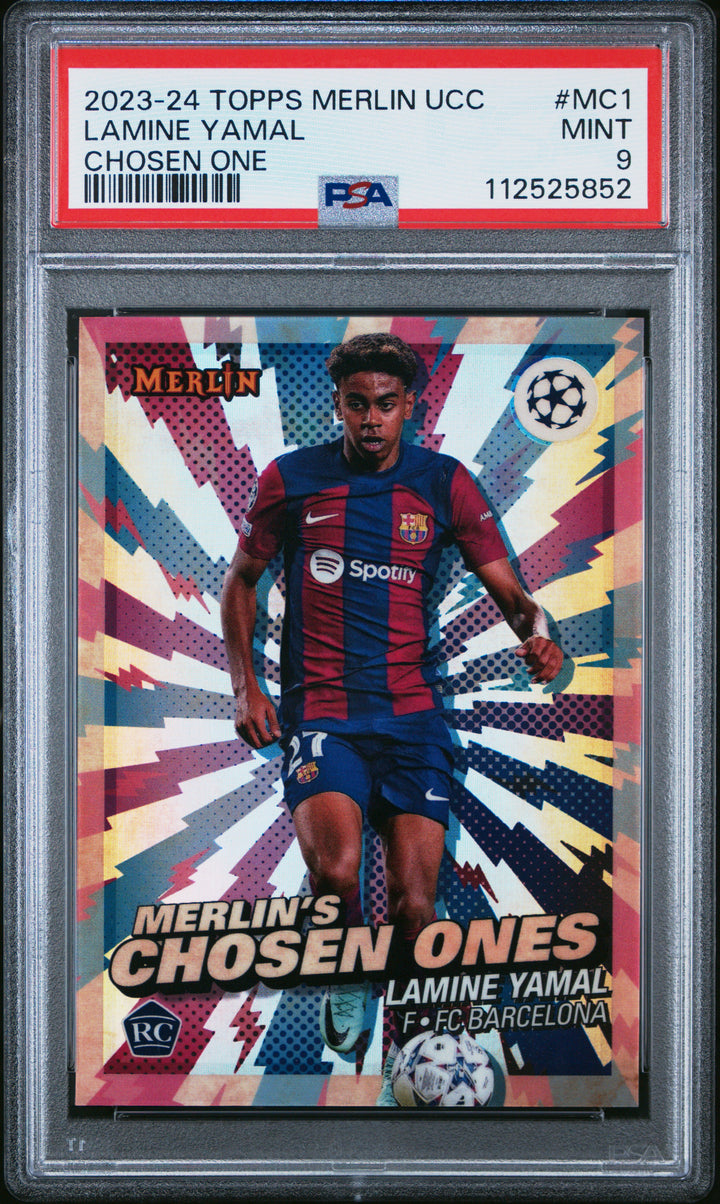 2023-24 TOPPS MERLIN UEFA CLUB COMPETITIONS MERLIN'S CHOSEN ONES #MC1 LAMINE YAMAL